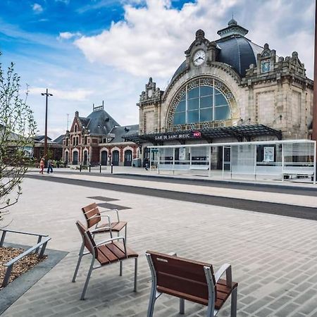 Appartement Cozy En Face De La Gare - Saint-Brieuc Eksteriør billede